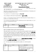 Đề thi chọn học sinh giỏi lớp 9 cấp huyện năm học 2013 - 2014 môn Tin Học